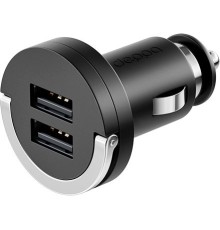 Автомобильное зар./устр. Deppa 10W 2.1A+1A 2xUSB универсальное черный (11204)