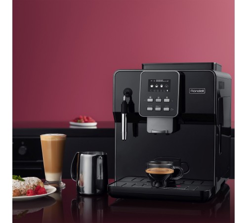 Кофемашина Rondell RDE-1109 1350Вт черный/серебристый Кофемашина Rondell RDE-1109 1350Вт черный/серебристый