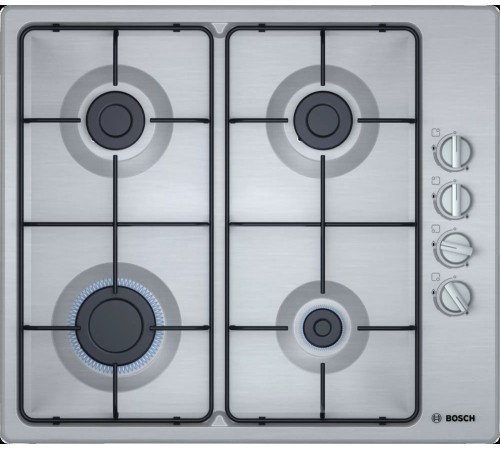 Газовая варочная поверхность Bosch PBP6C5B82O нержавеющая сталь Газовая варочная поверхность Bosch PBP6C5B82O нержавеющая сталь
