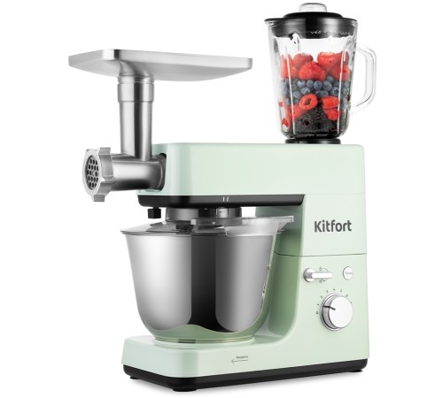 Миксер планетарный Kitfort КТ-3419-2 1200Вт мятный Миксер планетарный Kitfort КТ-3419-2 1200Вт мятный