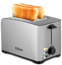 Тостер Kitfort КТ-6204 850Вт нержавеющая сталь/черный