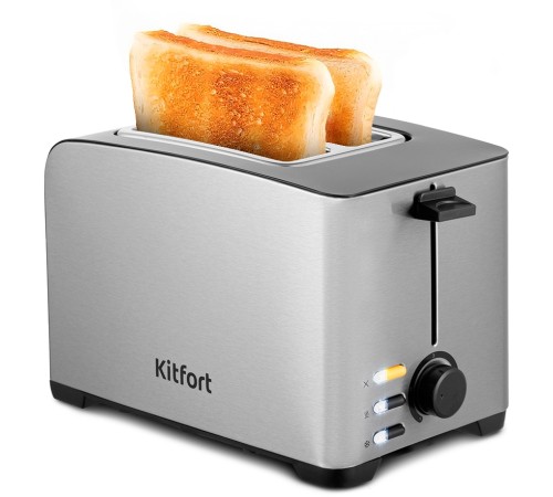 Тостер Kitfort КТ-6204 850Вт нержавеющая сталь/черный Тостер Kitfort КТ-6204 850Вт нержавеющая сталь/черный