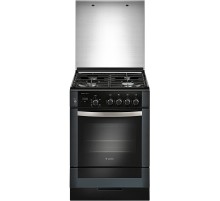 Плита Газовая Gefest ПГ 6300-03 0046 черный (стеклянная крышка) реш.чугун