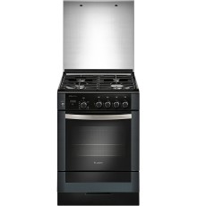 Плита Газовая Gefest ПГ 6300-03 0046 черный (стеклянная крышка) реш.чугун