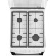 Плита Газовая Darina 1D1 GM 241 008 W белый/черный (стеклянная крышка) реш.чугун