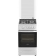 Плита Газовая Darina 1D1 GM 241 008 W белый/черный (стеклянная крышка) реш.чугун
