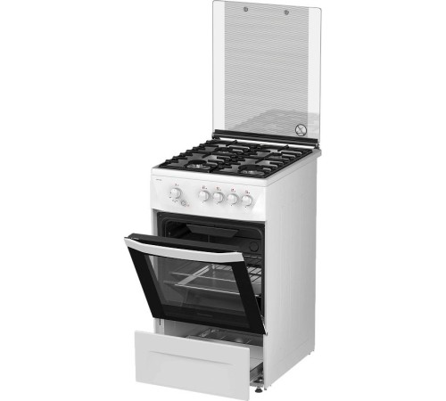 Плита Газовая Darina 1D1 GM 241 008 W белый/черный (стеклянная крышка) реш.чугун Плита Газовая Darina 1D1 GM 241 008 W белый/черный (стеклянная крышка) реш.чугун