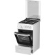 Плита Газовая Darina 1D1 GM 241 008 W белый/черный (стеклянная крышка) реш.чугун