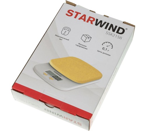Весы кухонные электронные Starwind SSK2158 макс.вес:2кг оранжевый Весы кухонные электронные Starwind SSK2158 макс.вес:2кг оранжевый