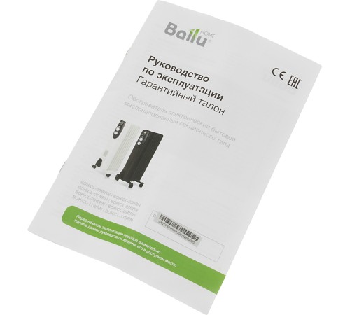 Радиатор масляный Ballu Classic BOH/CL-09WRN 2000Вт белый/черный Радиатор масляный Ballu Classic BOH/CL-09WRN 2000Вт белый/черный