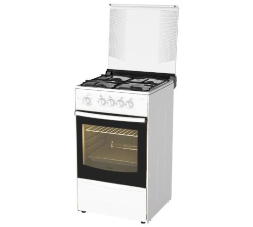 Плита Газовая Darina 1B1 GM 441 018 W белый/черный (стеклянная крышка) реш.чугун Плита Газовая Darina 1B1 GM 441 018 W белый/черный (стеклянная крышка) реш.чугун
