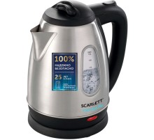 Чайник электрический Scarlett SC-EK21S20 1.8л. 1600Вт черный/серебристый корпус: металл/пластик (EK21S20)