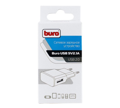 Сетевое зар./устр. Buro TJ-159w 10.5W 2.1A USB-A универсальное белый Сетевое зар./устр. Buro TJ-159w 10.5W 2.1A USB-A универсальное белый