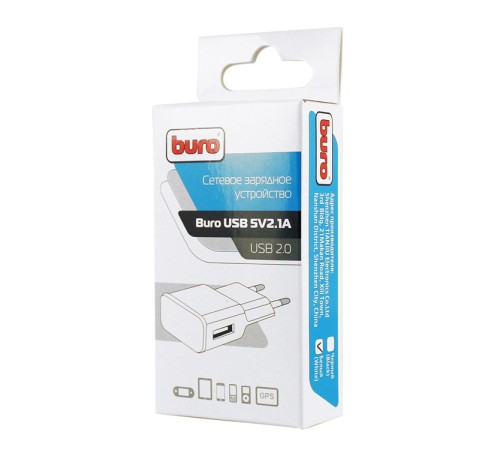 Сетевое зар./устр. Buro TJ-159w 10.5W 2.1A USB-A универсальное белый Сетевое зар./устр. Buro TJ-159w 10.5W 2.1A USB-A универсальное белый