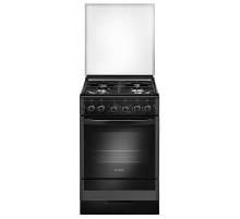 Плита Газовая Gefest ПГ 5300-02 0046 черный (стеклянная крышка) реш.чугун