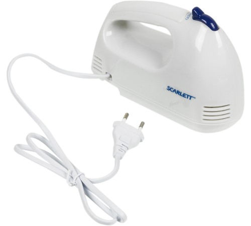 Миксер ручной Scarlett SC-HM40S03 200Вт белый/синий Миксер ручной Scarlett SC-HM40S03 200Вт белый/синий