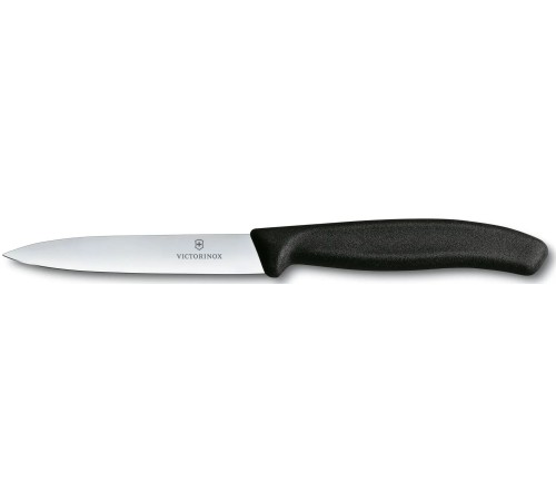 Нож кухонный Victorinox Swiss Classic (6.7703) стальной для чистки овощей и фруктов лезв.100мм прямая заточка черный Нож кухонный Victorinox Swiss Classic (6.7703) стальной для чистки овощей и фруктов лезв.100мм прямая заточка черный
