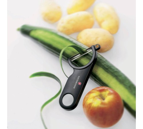 Овощечистка для овощей и фруктов Victorinox Potato Peeler черный упак.:европодвес (7.6073.3) Овощечистка для овощей и фруктов Victorinox Potato Peeler черный упак.:европодвес (7.6073.3)