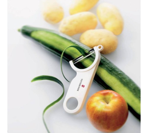 Овощечистка для овощей и фруктов Victorinox Potato Peeler белый упак.:европодвес (7.6073.7) Овощечистка для овощей и фруктов Victorinox Potato Peeler белый упак.:европодвес (7.6073.7)