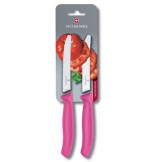 Набор ножей кухон. Victorinox Swiss Classic 6.7836.L115B компл.:2предм. розовый блистер