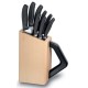 Набор ножей кухон. Victorinox Swiss Classic Cutlery Block (6.7173.8) компл.:8предм. с подставкой черный подар.коробка