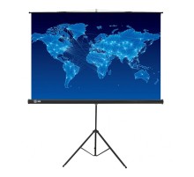 Экран Cactus 150x150см Triscreen CS-PST-150x150 1:1 напольный рулонный черный