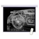 Экран Cactus 150x150см Motoscreen CS-PSM-150x150 1:1 настенно-потолочный рулонный (моторизованный привод)