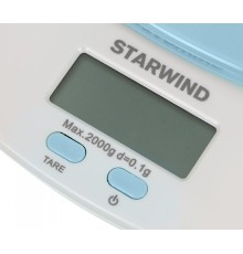 Весы кухонные электронные Starwind SSK2156 макс.вес:2кг голубой