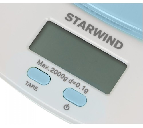 Весы кухонные электронные Starwind SSK2156 макс.вес:2кг голубой Весы кухонные электронные Starwind SSK2156 макс.вес:2кг голубой