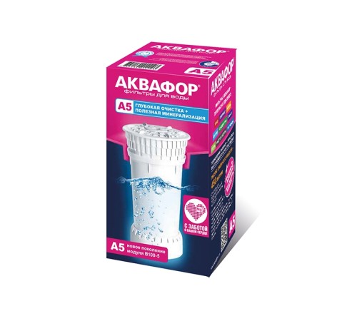 Картридж Аквафор A5 для кувшинов ресурс:350л (упак.:1шт) Картридж Аквафор A5 для кувшинов ресурс:350л (упак.:1шт)