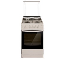 Плита Газовая Darina 1B GM 341 107 W белый/черный (стеклянная крышка) реш.сталь