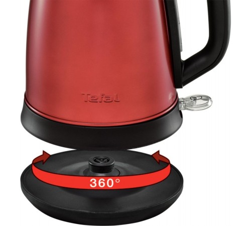 Чайник электрический Tefal Confidence KI270530 1.7л. 2400Вт красный корпус: металл/пластик (7211002431)