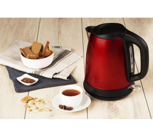 Чайник электрический Tefal Confidence KI270530 1.7л. 2400Вт красный корпус: металл/пластик (7211002431)