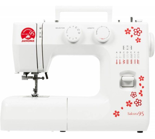 Швейная машина Janome Sakura 95 белый/цветы Швейная машина Janome Sakura 95 белый/цветы