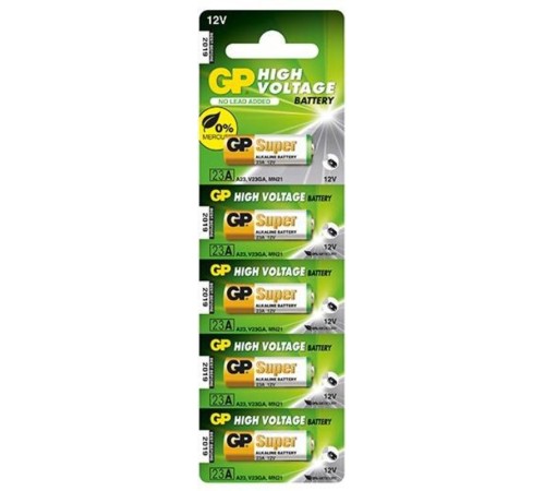 Батарея GP Super Alkaline 23AF MN21 (5шт) Батарея GP Super Alkaline 23AF MN21 (5шт)