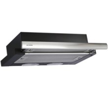 Вытяжка встраиваемая Elikor Интегра 60П-400-В2Л черный/нержавеющая сталь управление: кнопочное (1 мотор)