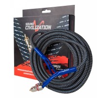 Акустический кабель Kicx RCA SCM25 5м 2-х канальный