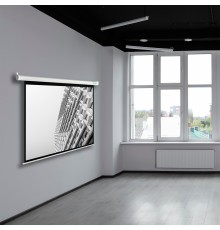 Экран Cactus 360x360см MotoExpert CS-PSME-360x360-WT 1:1 настенно-потолочный рулонный белый (моторизованный привод)