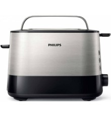 Тостер Philips HD2635/90 950Вт серебристый/черный
