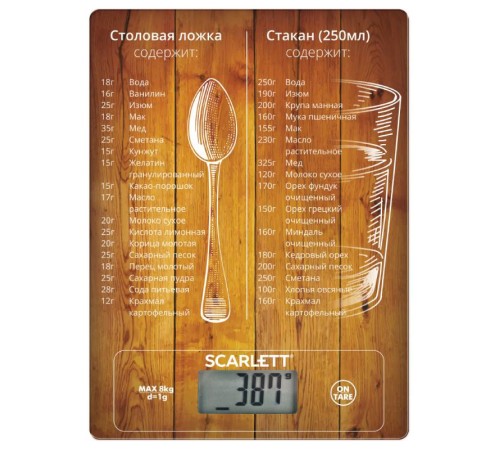 Весы кухонные электронные Scarlett SC-KS57P19 макс.вес:8кг рисунок Весы кухонные электронные Scarlett SC-KS57P19 макс.вес:8кг рисунок