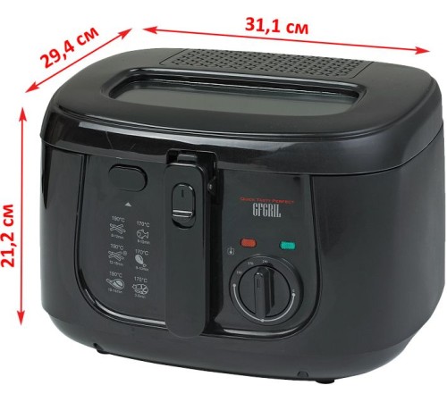 Фритюрница GFGril GFF-05 Compact 1800Вт черный Фритюрница GFGril GFF-05 Compact 1800Вт черный