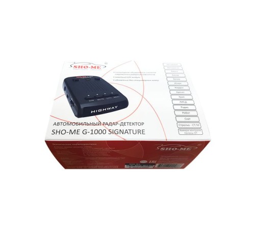 Радар-детектор Sho-Me G-1000 Signature GPS приемник Радар-детектор Sho-Me G-1000 Signature GPS приемник