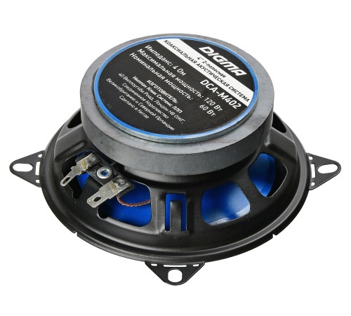 Колонки автомобильные Digma DCA-M402 120Вт 90дБ 4Ом 10см (4дюйм) (ком.:2кол.) коаксиальные двухполосные Колонки автомобильные Digma DCA-M402 120Вт 90дБ 4Ом 10см (4дюйм) (ком.:2кол.) коаксиальные двухполосные