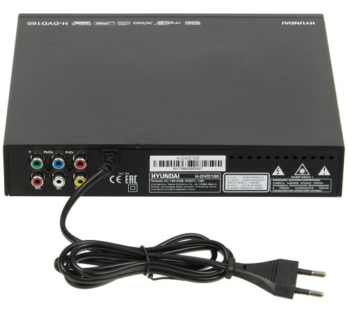 Плеер DVD Hyundai H-DVD100 черный ПДУ Плеер DVD Hyundai H-DVD100 черный ПДУ