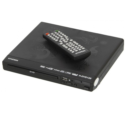 Плеер DVD Hyundai H-DVD120 черный ПДУ Плеер DVD Hyundai H-DVD120 черный ПДУ