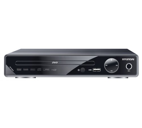 Плеер DVD Hyundai H-DVD200 черный Караоке ПДУ Плеер DVD Hyundai H-DVD200 черный Караоке ПДУ
