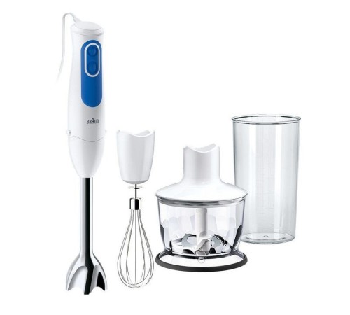 Блендер погружной Braun MQ3035 SAUCE 700Вт белый/синий Блендер погружной Braun MQ3035 SAUCE 700Вт белый/синий