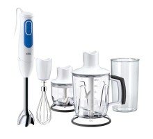 Блендер погружной Braun MQ3045 APERITIVE 700Вт белый/синий