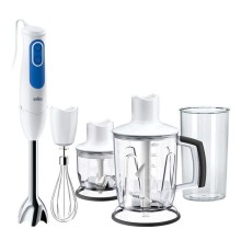 Блендер погружной Braun MQ3045 APERITIVE 700Вт белый/синий