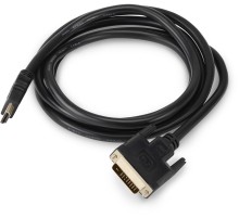 Кабель аудио-видео Buro HDMI (m)/DVI-D (Dual Link) (m) 1.8м. позолоч.конт. черный (BHP RET HDMI_DVI18)